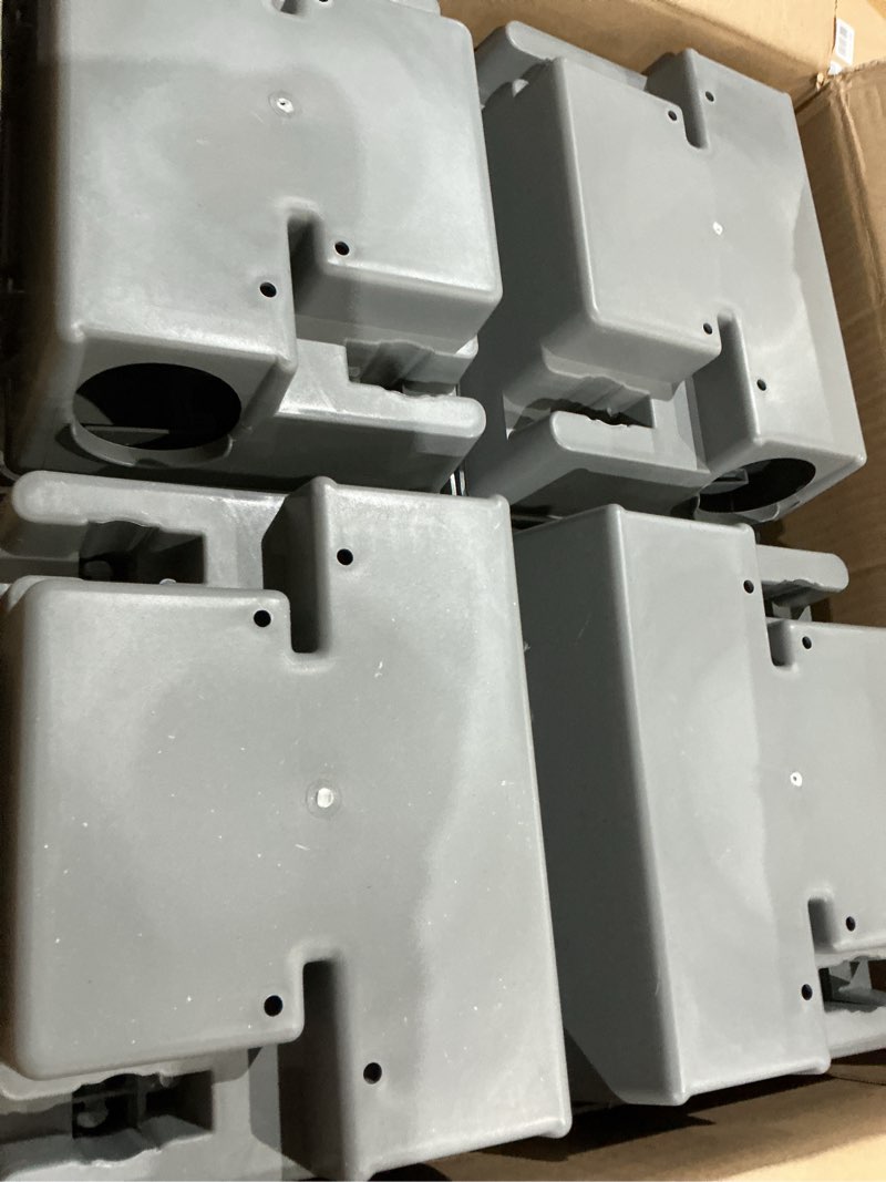 Condition photo showing Good Condition for qualirey 12 packs rat bait stations rat bait box with keys outdoor mouse rodent trap mice baits stations bulk for outdoor indoor use keeps pets and children safe (grey) 12 gray