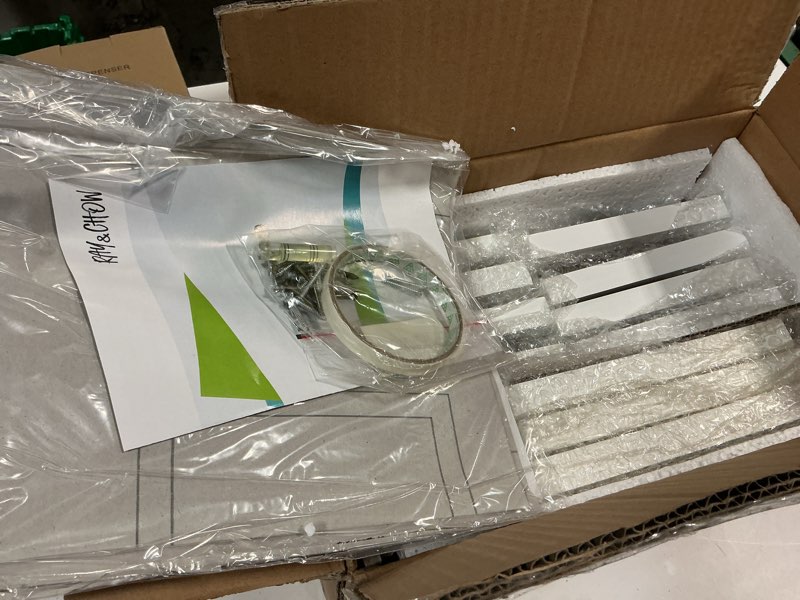 Condition photo showing New/Like New for ray & chow white gallery wall picture frames kit,set of 11 frames,solid wood and glass window,made to display 8x10 5x7 without mat or 5x7 4x6 pictures with mat,hanging hardware included