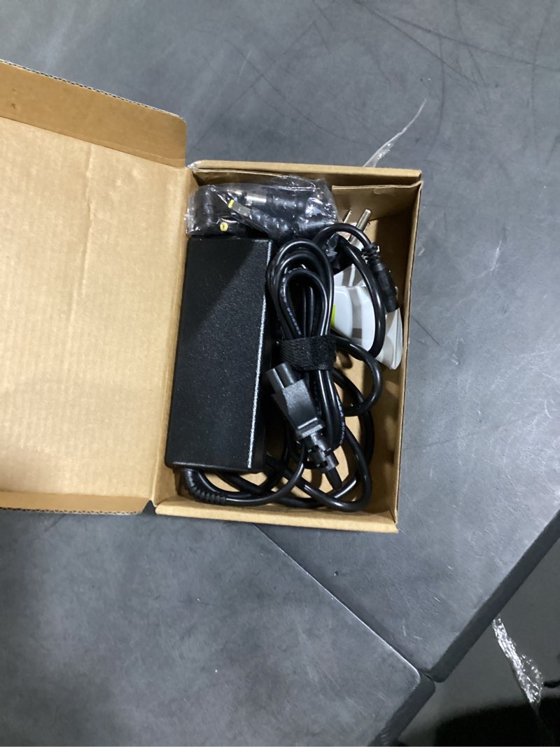 Condition photo showing Good Condition for 90w universal laptop charger ac adapter replacement for lenovo hp dell asus acer samsung sony fujitsu notebook ultrabook chromebook latitude inspiron pavilion power supply cord with 15 tips