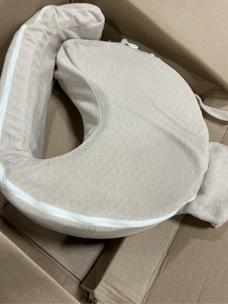 Condition photo showing Good Condition for My Brest Friend Nursing Pillow - Deluxe - Enhanced Comfort w/Slipcover - Ergonomic Breastfeeding Pillow for Ultimate Support for Mom & Baby - Adjustable Pillow W/Handy Side Pocket, Soft Sand