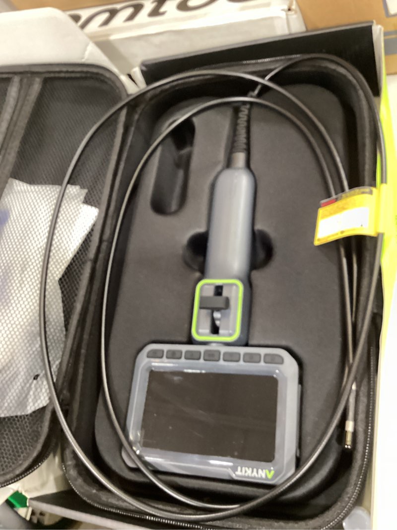 Condition photo showing New/Like New for 6.6ft articulating borescope, 210° two-way 0.22in slim probe endoscope with high-brightness led lights, 4.3" ips hd video inspection snake camera for automotive engine inspect
