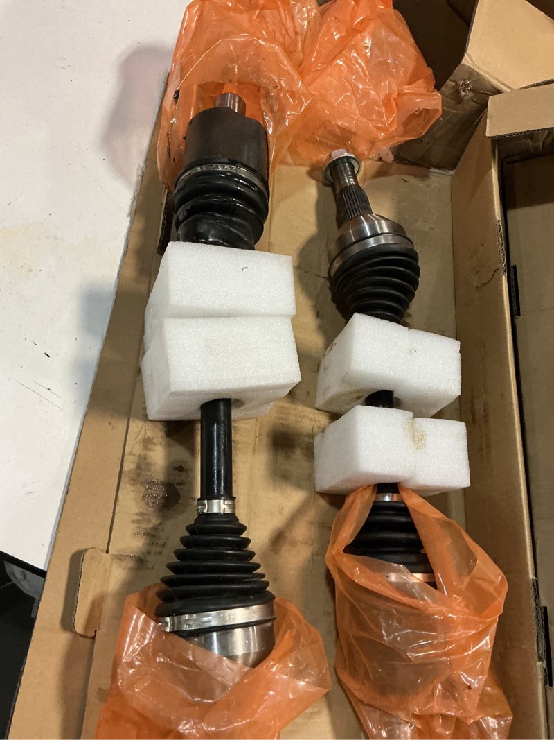 Condition photo showing As Is for front right cv axle shaft assembly for dodge colt eagle summit hyundai elantra