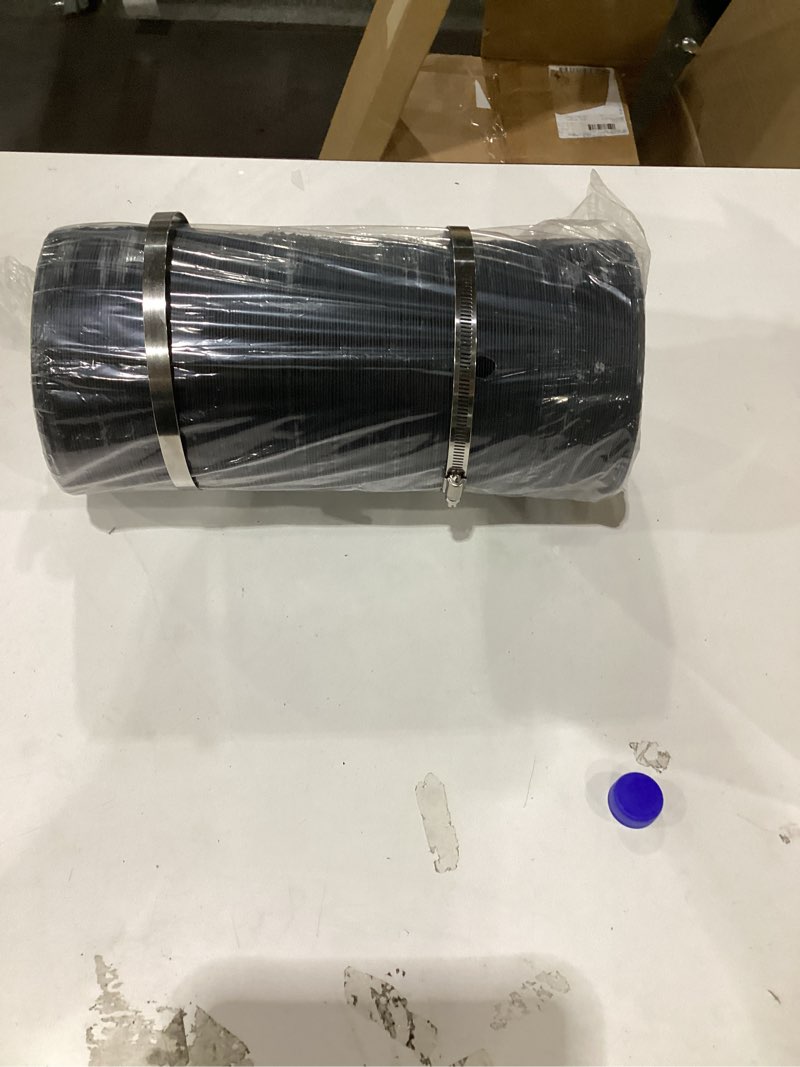 Condition photo showing New/Like New for vivosun 6 inch black flex air aluminum ducting for hvac ventilation, 25 ft non-insulated duct hose with 2 clamps, multi-layer exhaust fan duct for grow tents, duct fan systems