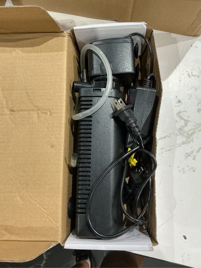 Condition photo showing As Is for aquarium filter w/ scientific u-v timer for 20-75gal fish turtle tank bio internal filter power pump air supply deodorization green killing clean machine saltwater freshwater crystal clear 200gph wp-490f (20-75 gal)