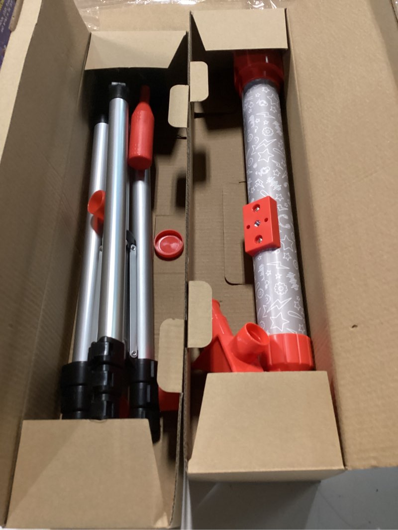 Condition photo showing Good Condition for Wow in The World Kids’ Telescope & Astronomy Kit, 25x & 50x Magnification, Adjustable 48” Tripod, Includes Star Wheel & Companion Audio Content, Intro to Astronomy Gift for Ages 6+ by Thames & Kosmos