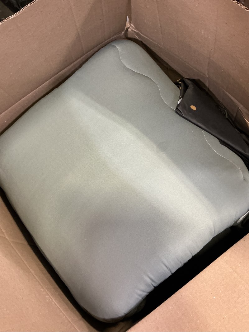 Condition photo showing As Is for maxyoyo japanese floor futon mattress king size, floor ftuon for adults, roll up folding mattress, diamond patterned japanese futon, dark grey diamond dark grey king