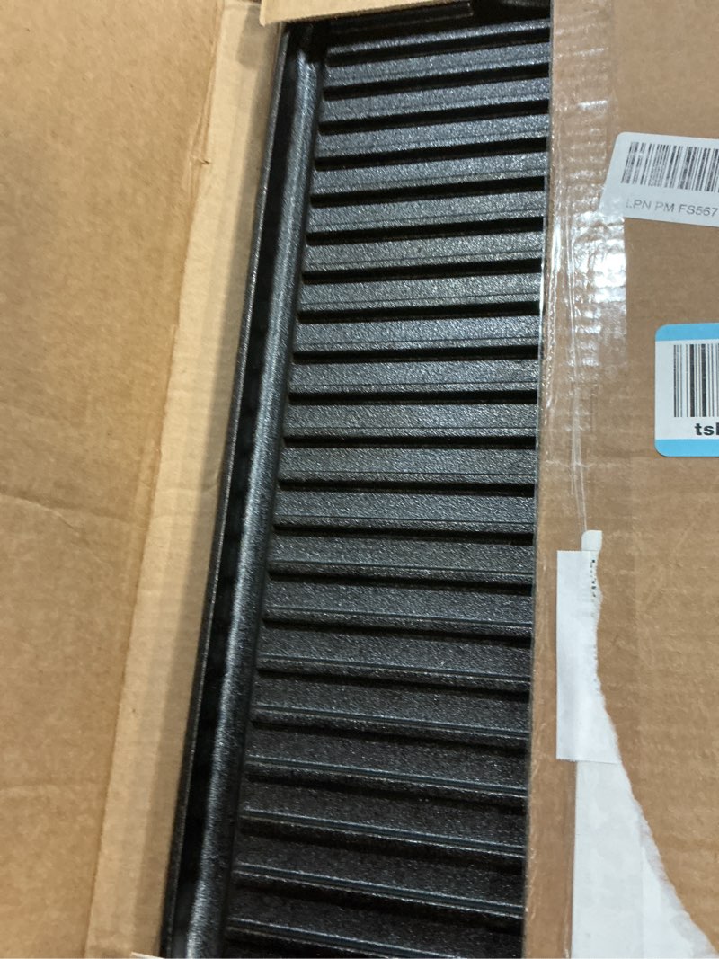 Condition photo showing Good Condition for Lodge 20 x 10.44 Inch Pro-Grid Reversible Cast Iron Grill/Griddle – Double Burner Cookware, Pre-Seasoned, Non-Toxic, Made in USA, For Stovetop, Oven, Grill & Campfire