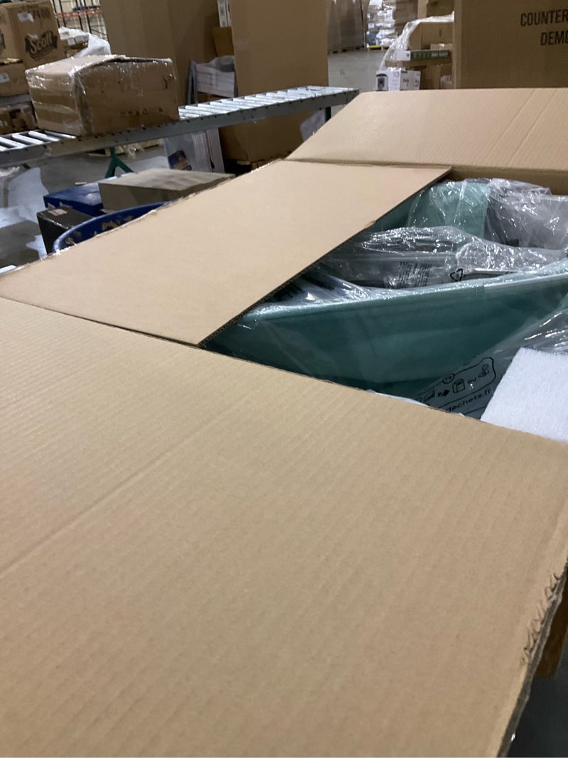 Condition photo showing New/Like New for Meowant Stainless Steel Cat Litter Box with Lid, Extra Large Square 3-in-1 Enclosed Metal Litter Box with High-Sided Oxford Fabric Cover, Metal Scoop, Odorless, Non-Sticky,Leak-Resistant,Easy to Clean