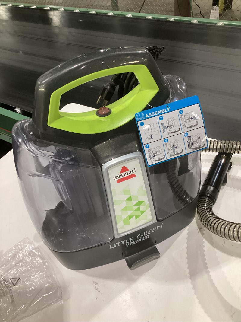 Condition photo showing Good Condition for (similar to stock photos, used, not tested)bissell little green multi-purpose portable carpet and upholstery cleaner, car and auto detailer, with exclusive specialty tools, green, 1400b