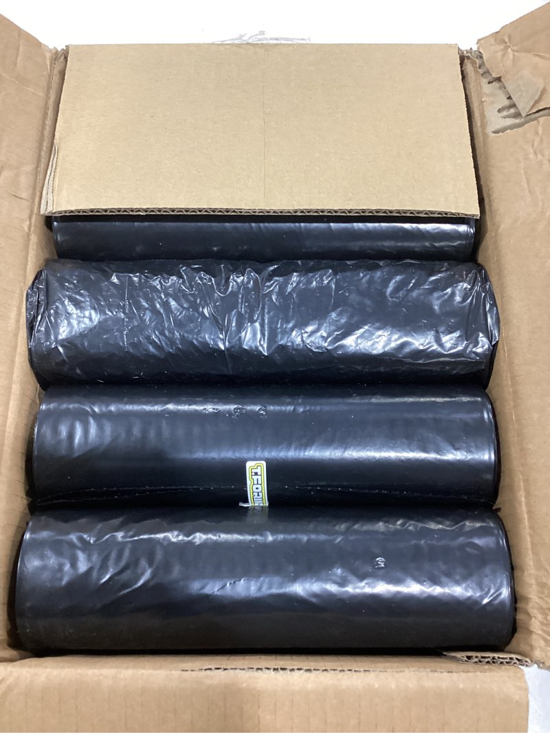 Condition photo showing New/Like New for 55-60 Gallon Trash Bags Heavy Duty 2.1 Mil - 39''x55'' 100 Count Extra Thick Black Garbage Bags Unscented Strong Huge Can Liners for Construction Industrial Yard Outdoor Commercial 55-60 gal-100