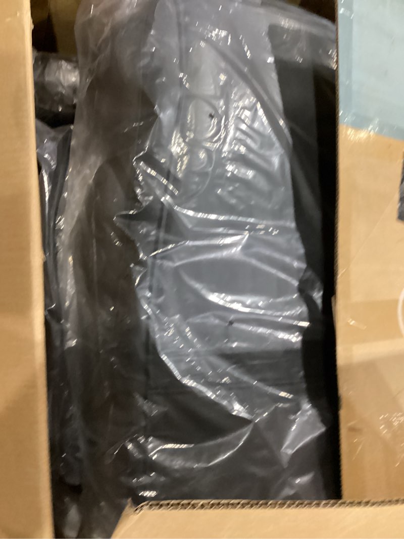 Condition photo showing Good Condition for sweetcrispy executive home office desk chair - ergonomic big tall high back with footrest & lumbar support, reclining height adjustable, comfy pu leather computer gaming with swivel wheels, black black big tall