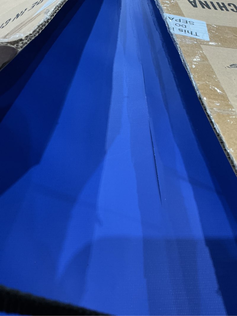 Condition photo showing As Is for liliful gym wall padding protection wall pad durable waterproof gym basketball court protectors with double sided tape for garage basement taekwondo safety(72 x 20 x 2,blue,1 pcs) 72 x 20 x 2" blue 1