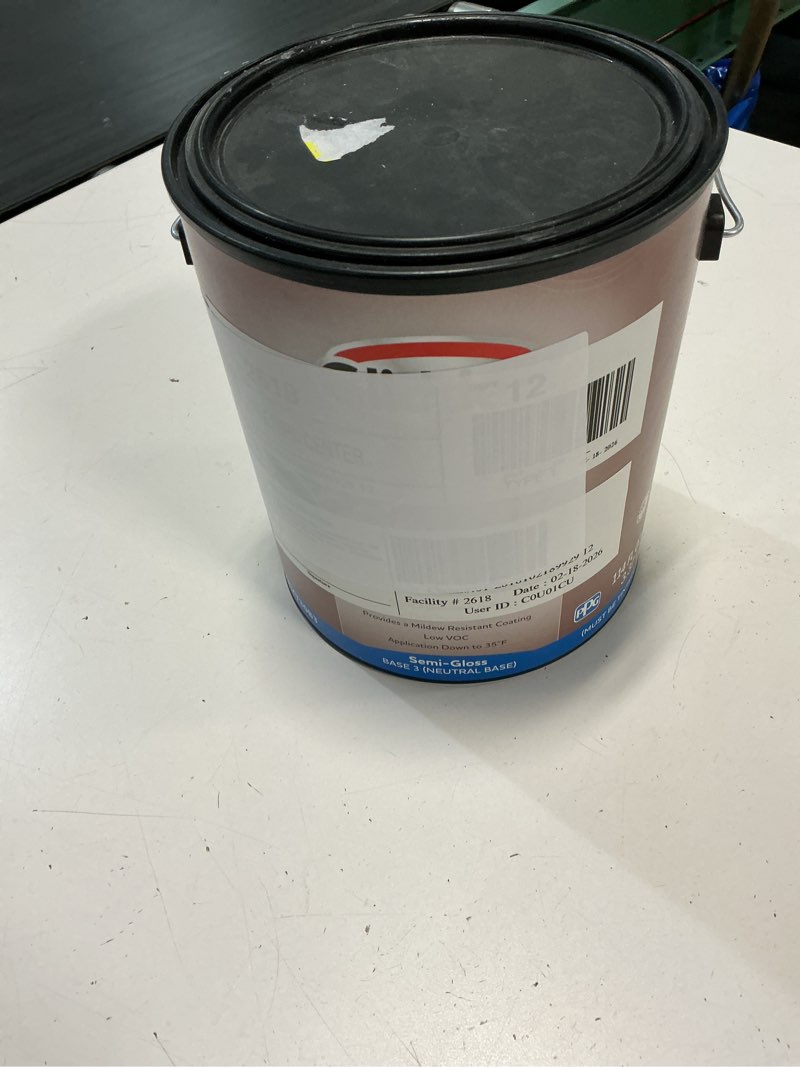 Condition photo showing Good Condition for 1 gal. ppg1092-6 it works satin interior latex paint