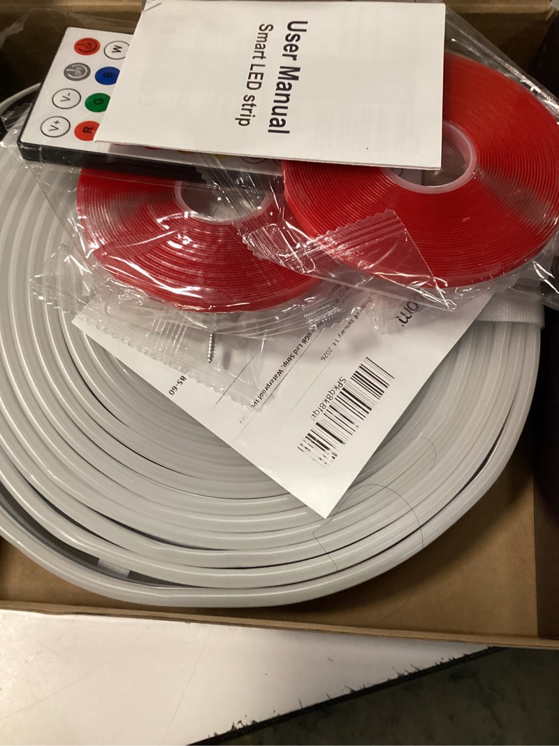Condition photo showing Good Condition for SILFU Outdoor LED Strip Lights, 40FT Waterproof IP67 led Lights for Bedroom RGB, 44Key Remote with App Control, Music Sync Color Changing Rope Lights for Room Decoration
