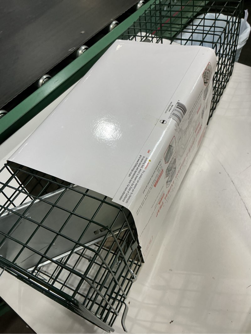 Condition photo showing Good Condition for homestead heavy duty live trap - professional style one-door live animal traps for rabbit, squirrel, possum, skunk, kitten, mink small 24 inch