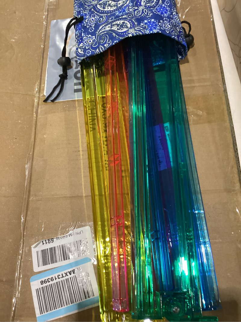 Condition photo showing Good Condition for American Mahjong Game Set, 166 Blue Tiles (1.2”), 4 All-in-One Color Rack/Pushers & Drawstring Bag, Complete Mahjong Sets with Blue Printed Carrying Bag and Mahjong Tile Set Accessories