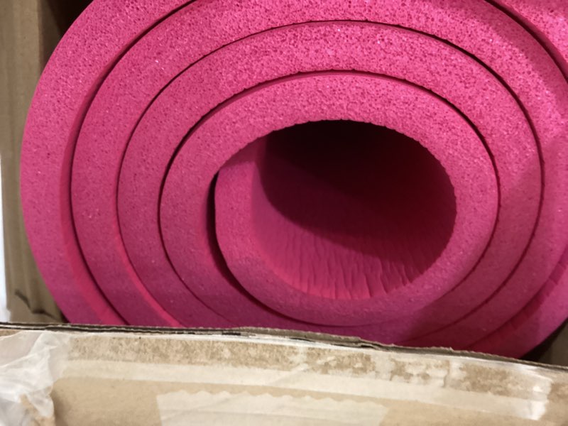 Condition photo showing Good Condition for Amazon Basics Extra Thick Exercise Yoga Mat with Carrying Strap Pink 1/2 Inch