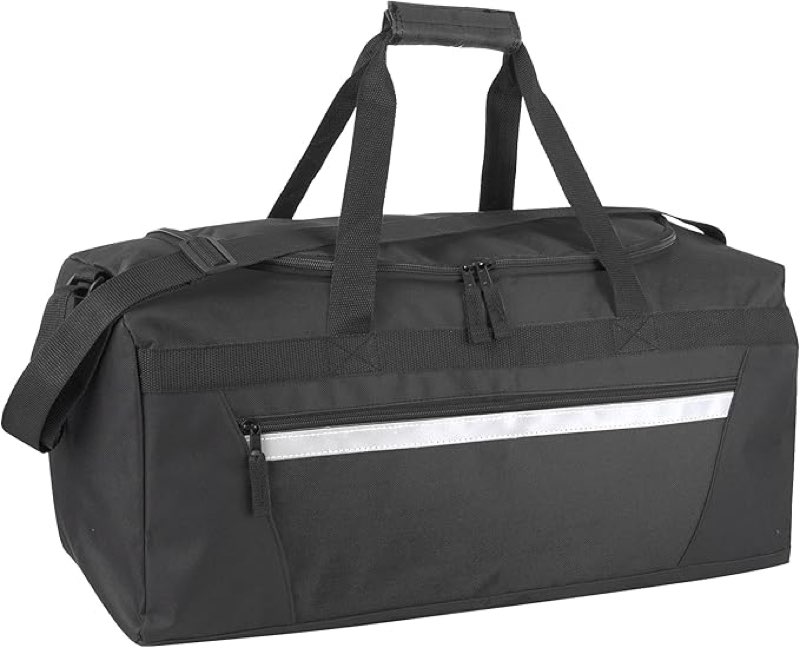 40 Liter, 22 Inch Reflective Duffle Bag with Shoulder Strap for Men, Women, Travel