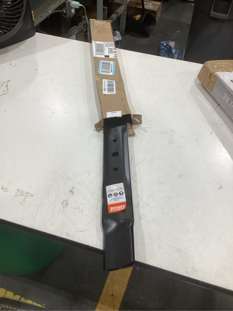 Condition photo showing Good Condition for grasscool l111 mulching blades for john dee-re 42 inch deck riding mower with round mounting hole l110 l100 l118 l108 lawn tractor replace gx20249 gx20433 gy20567 (2 pack)