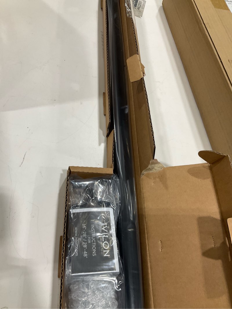 Condition photo showing Good Condition for Ivilon Drapery Window Curtain Rod - End Cap Style Design 1 Inch Pole. 28 to 48 Inch Color Black 28 to 48 in.