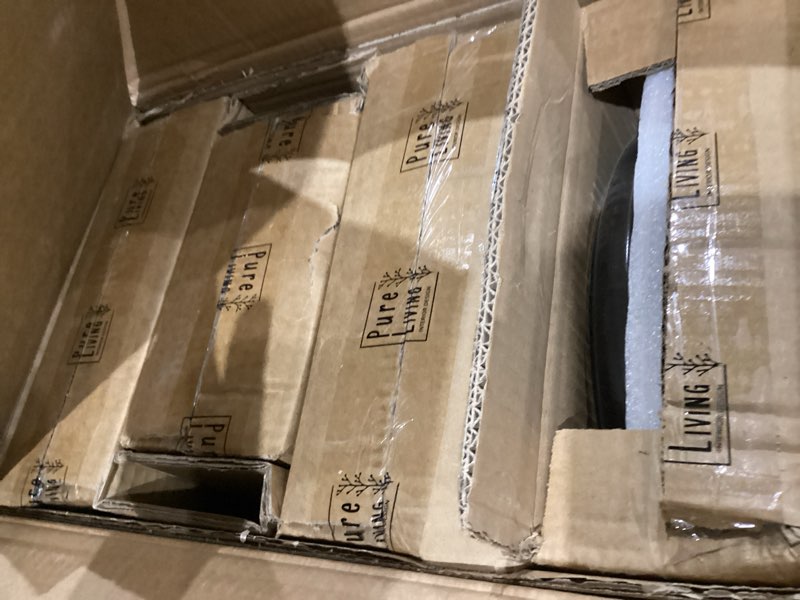 stoneware dinnerware set 4 persons 16 pcs - dishwasher, microwave and scratch resistant - bowl and p