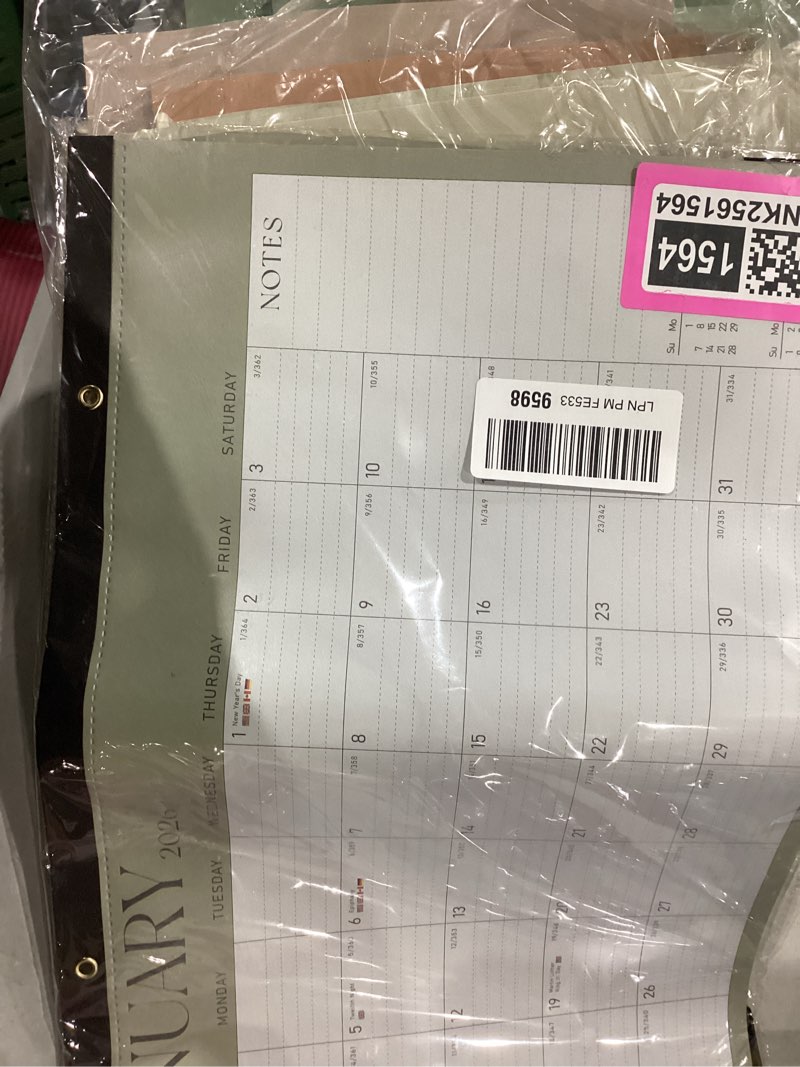 Condition photo showing New/Like New for 2026 Desk Calendar, Large Desktop/Wall Monthly Calendar (Jan. 2026 - Jun. 2027) 17'' x 12'' School Year Desk Planner for Teacher Family School Office Supplies Green 17"x12"(Jan 2026-Jun 2027?