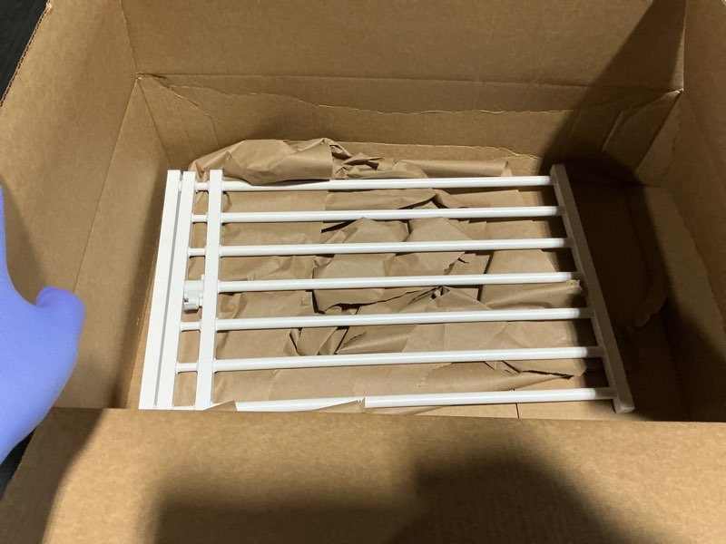 Condition photo showing Good Condition for malier indoor dog gate with door, 26-41" extra wide full metal pet gate short dog gate for stairs, pressure mount 14'' tall small puppy low gate easy step over for doorways