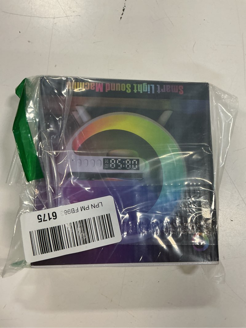 Condition photo showing New/Like New for Aeehuck Mini Wireless Speaker with Atmosphere Light, Wireless Charging, Alarm Clock and Bedside Lamp