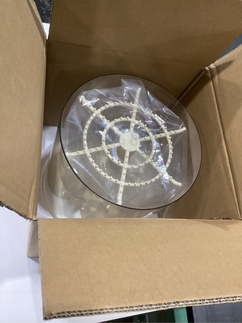 Condition photo showing New/Like New for Rotating Clear Display Case for Large Pendants, Display Stand for Collectibles, Storage Box Show Case with Hooks, Dust and Moisture Proof, All-Round Display, Figurine, Gifts (Black), SIMILAR TO STOCK PHOTO 