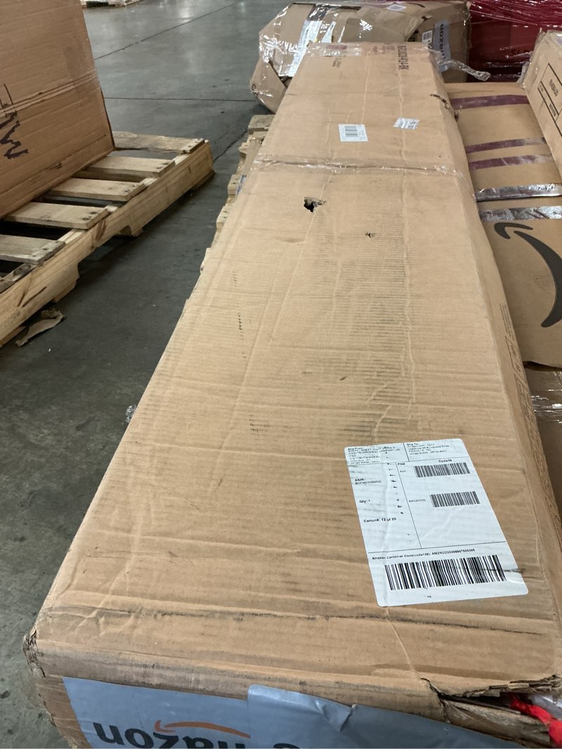 Condition photo showing New/Like New for Novilla Metal King Size Bed Frame - Modern Minimalist Victorian Style with Headboard/Footboard, Heav