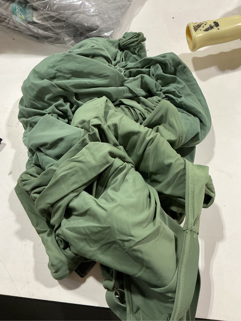 Condition photo showing Good Condition for blooming jelly womens tummy control plus size swimsuit 2026 swim dress one piece modest full coverage bathing suit army green 3x-large plus