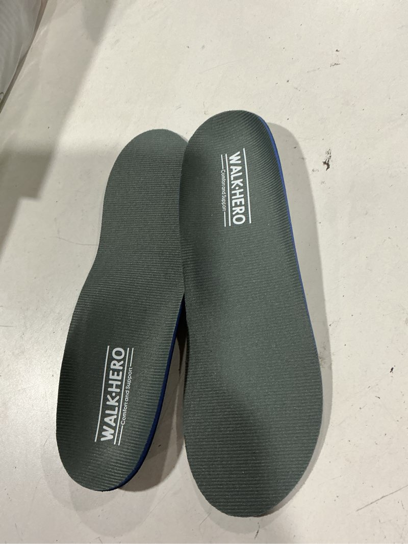 Condition photo showing Good Condition for plantar fasciitis feet insoles arch supports orthotics inserts relieve flat feet, high arch (mens 9-9 1/2 | womens 11-11 1/2) mens 9 - 9 1/2 | womens 11 - 11 1/2 gray