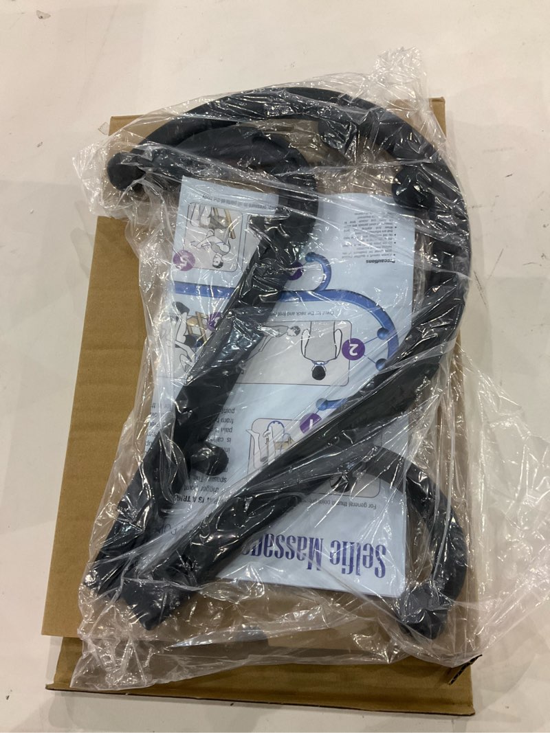 Condition photo showing New/Like New for LiBa Back and Neck Massager - Trigger Point Massage Tools for Pain Relief and Manual Massage Hook Therapy Handheld Back Neck Shoulder Massager Black - Gift for Women & Men B. Black