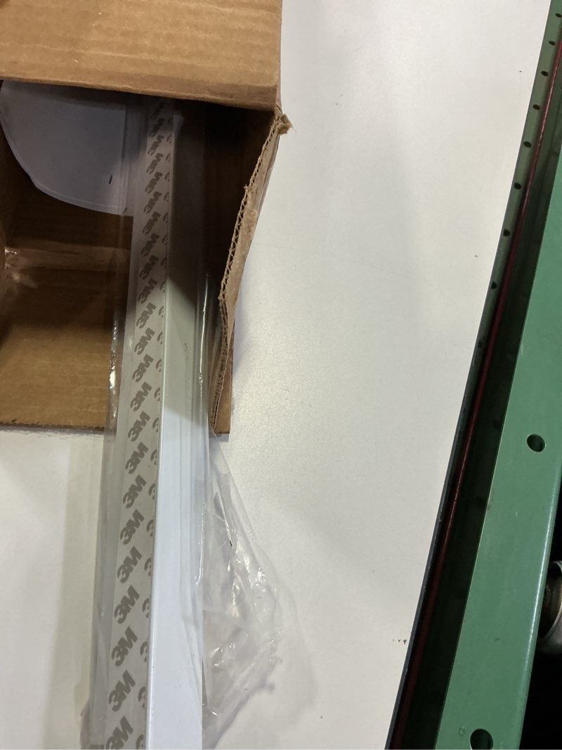 Condition photo showing Good Condition for Keego 100% Blackout PVC Light Blocking Strips for Window Shades - Block Light Along The Sides of Blackout Blinds Great for Bedroom Nursery (White, 58.5", 2pcs) 58.5" x 1.2" x 0.9" White-2pcs