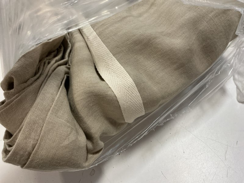 Condition photo showing Good Condition for european linen duvet cover, king/cal king, toffee