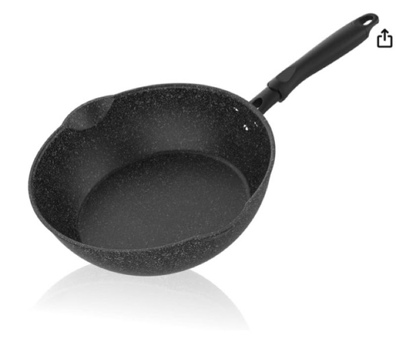 Sunhouse nonstick pan 30cm/12in SUNHOUSE – 12 Inch / 30 cm Non-Stick Deep Frying Pan with Double Pour Spouts, 5-Layer Whitford Non-Stick Coating, PFOA-FREE, Stay-Cool Handle, Induction Compatible with All Cooktops