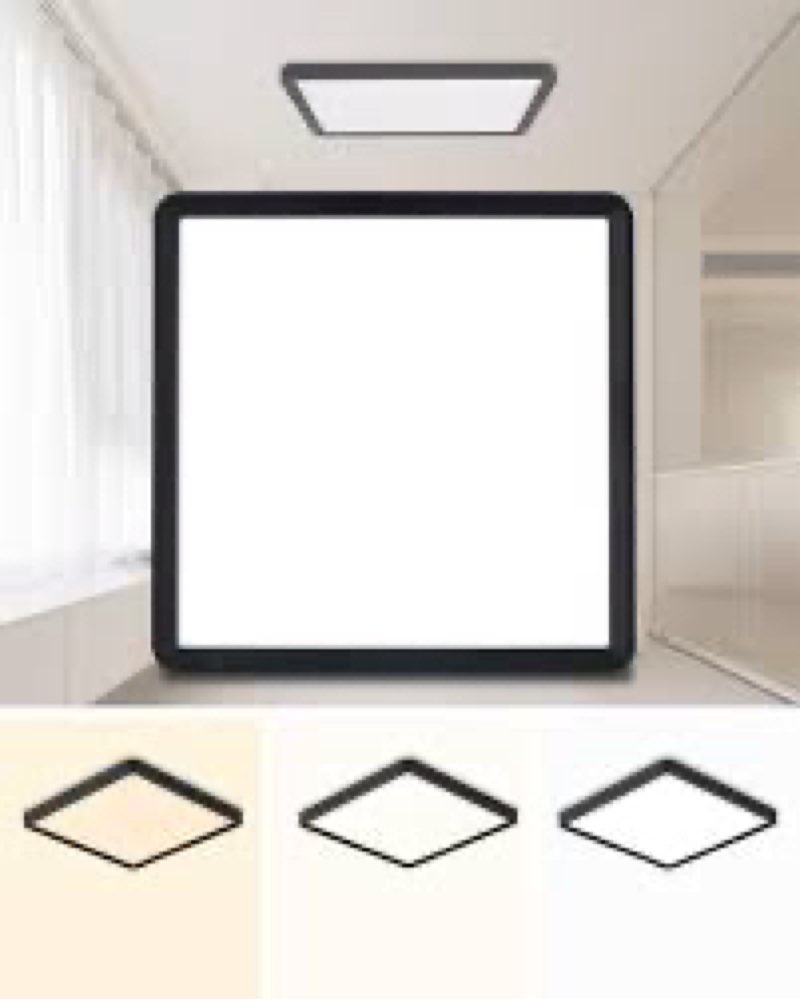 Square Led Flush Mount Ceiling Light,20 Inch 40w 4520lm led Light 3000k,4000k,6000k CCT Selectable,F