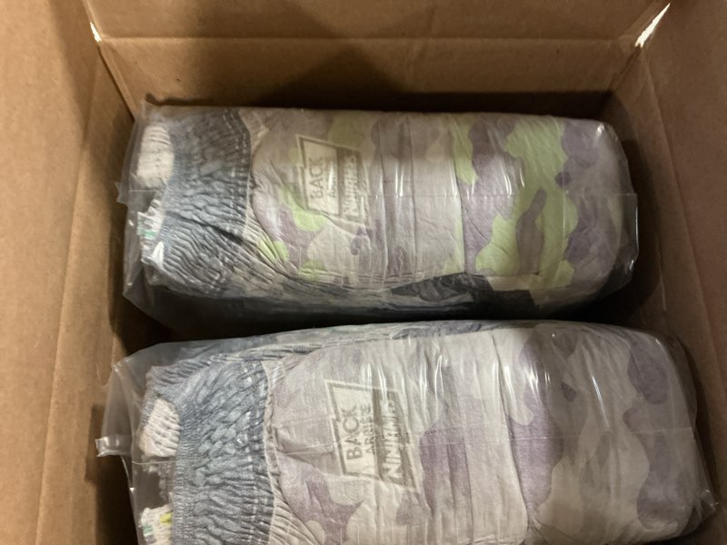 Condition photo showing New/Like New for Ninjamas Boys Bedwetting Nighttime Underwear, Size L (64-95+ lbs), 34 Count, Overnight Protection, Ultra Absorbent, Hypoallergenic Large 34