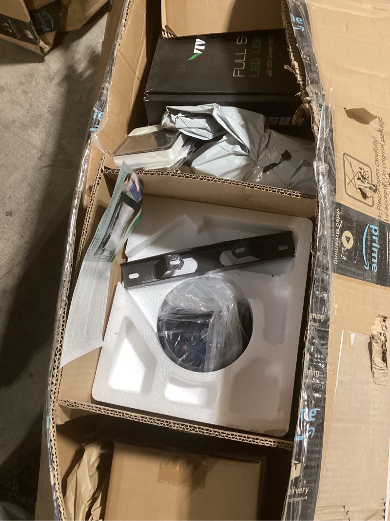 Condition photo showing Good Condition for VIVOSUN GIY 4x2 Grow Tent Complete System, 4 x 2 ft. Grow Tent Kit Complete with VS1000 Led Grow Light, 4 Inch 203 CFM Inline Fan, Carbon Filter and 8 ft. Ducting Combo, 48" x 24" x 60"