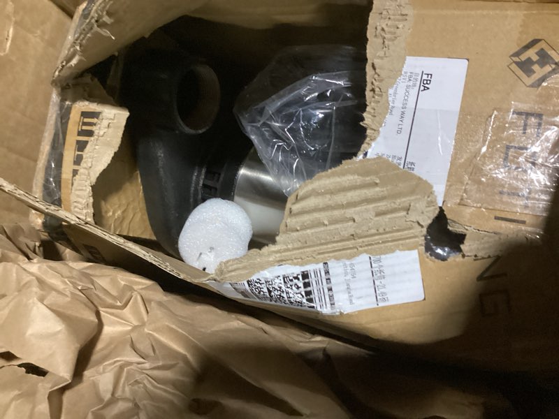 Condition photo showing As Is for foting 1hp submersible sump pump cast iron and stainless steel, 6000 gph sewage/effluent pump, 115v automatic tethered float switch, septic pumps for basement, septic tank, basin, sewage system 1hp 6000gph