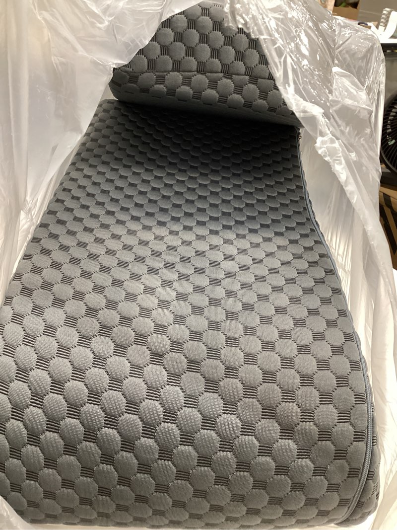 Condition photo showing Good Condition for headboard bed gap filler, high density foam mattress extender pillow, removable, gray, 78"x4"x12" gray 78x4x12in