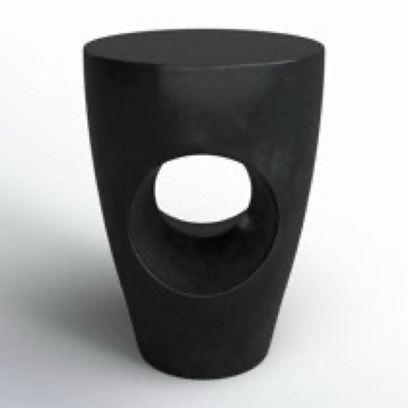 Avoriaz Concrete Abstract End Table