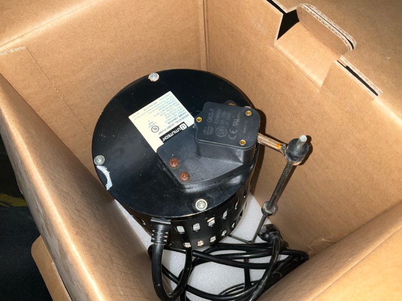 Condition photo showing As Is for utilitech thermoplastic pedestal sump pump 1/3 hp 58gpm 115v