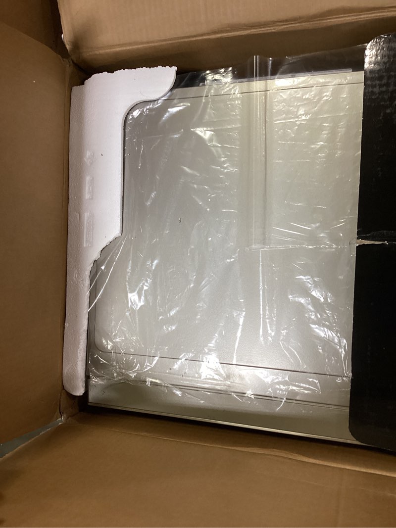 Condition photo showing As Is for 1.5 cu. ft. Countertop Microwave with Smart Inverter and EasyClean®