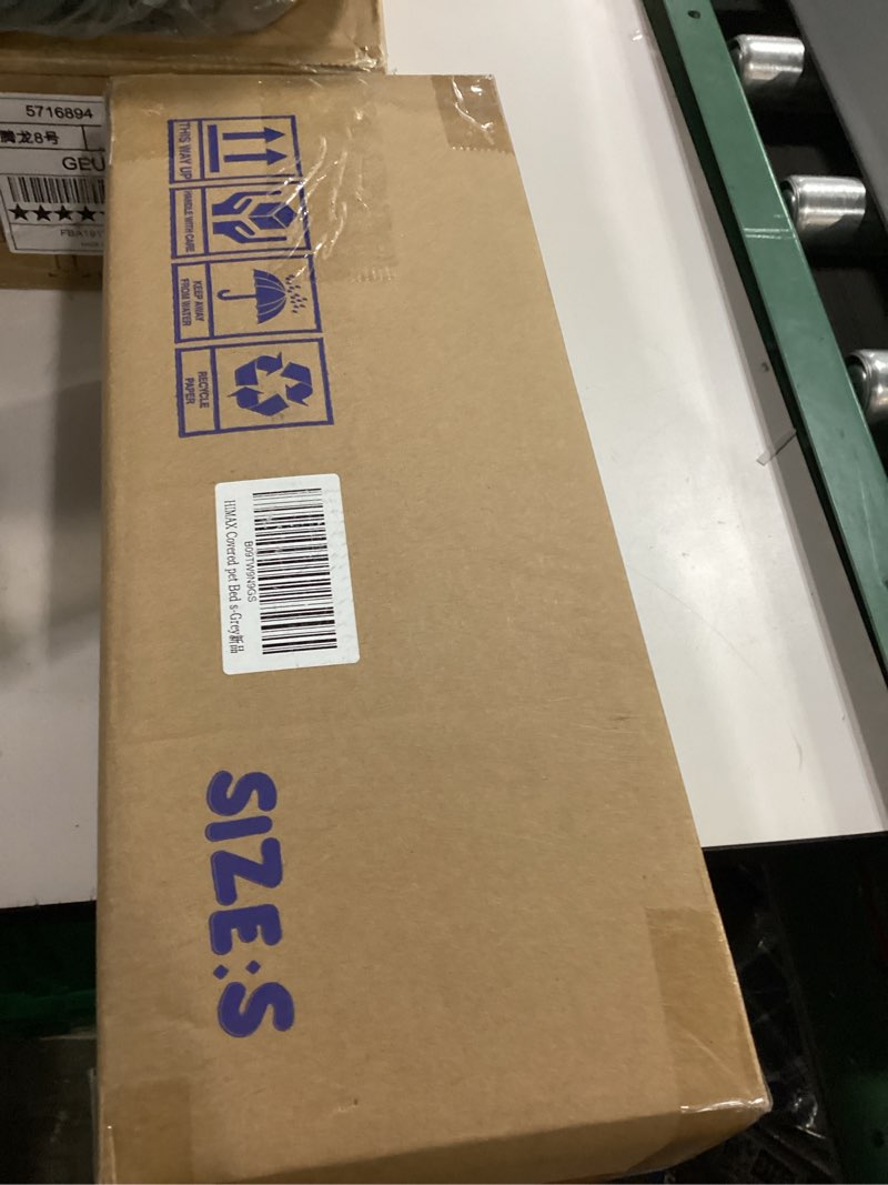 Condition photo showing New/Like New for Himax Dog Beds for Small Dogs, Donut Dogs Beds with Blanket Attached, Calming Dog Bed Washable (20"/26"/35") Grey 20.0"L x 20.0"W x 7.0"Th Grey