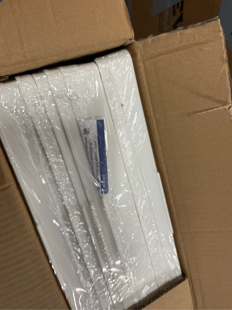 Condition photo showing Good Condition for olarhike 97qt stackable storage bins with lids - folding storage box with doors and wheels, collapsible plastic storage drawers for closets and organization, garage, 3 pack cubes, gifts for family 97qt-white 3pack