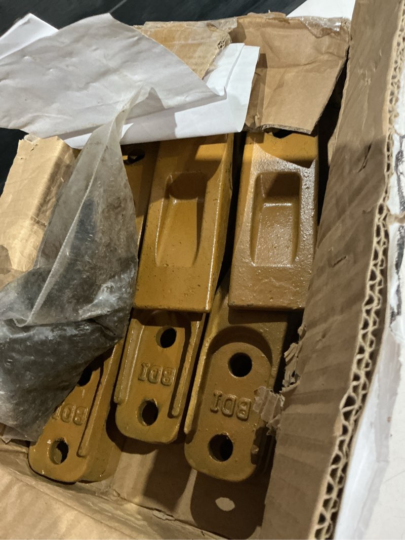 Condition photo showing As Is for bdi wear parts 6 pack 6684447 trenching bucket teeth, skid steer backhoe bolt on tooth unitooth w/bolt and nuts compatible with skid steer mini excavator accessories-6pk
