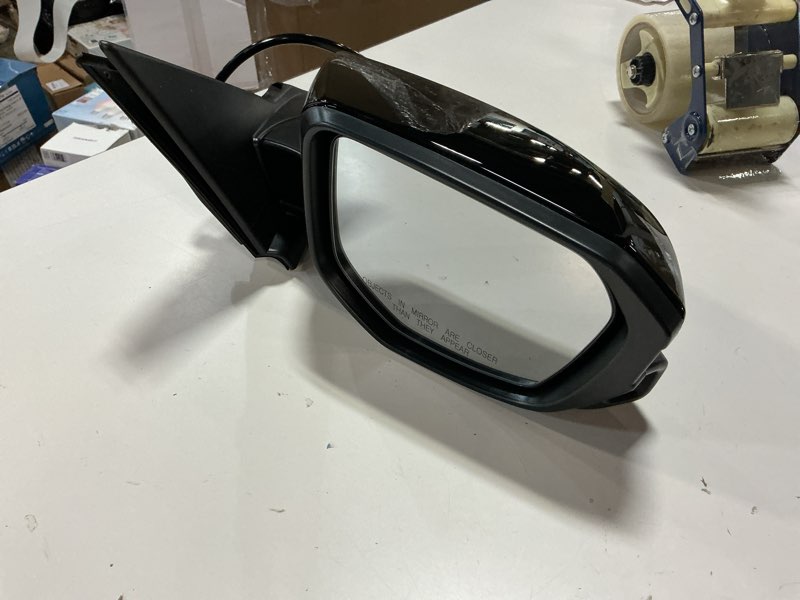 Condition photo showing As Is for dasbecan passenger side door mirror assembly with camera compatible with honda civic 2016-2021 power glass heated 11 pins (color: black) right-11pins-w/camera black