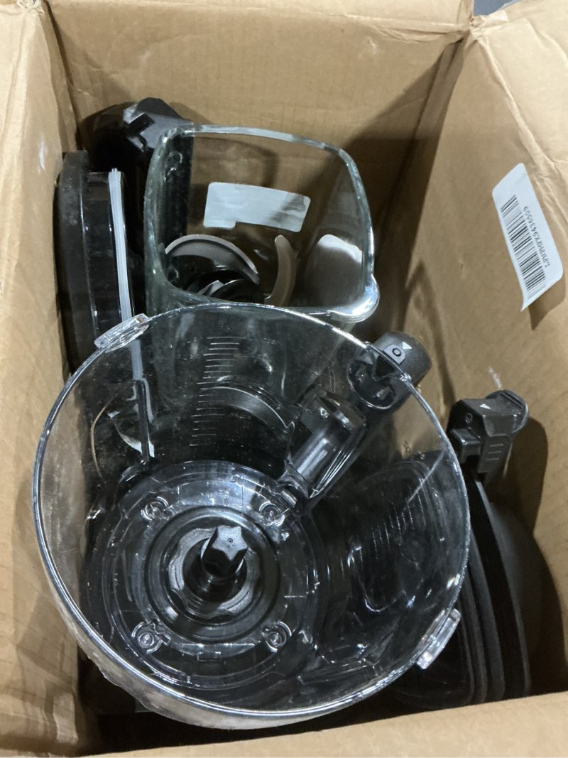 Condition photo showing As Is for Ninja Kitchen System | All-in-One Food Processor & Blender for Smoothies | Includes Pitcher, Travel Cup, & 8-Cup Bowl | Makes Salsa, Dough, Shakes, & Frozen Drinks | 120 Volts | Black | BL770AMZ Pitcher + Bowl + (1) 16-oz. Cup