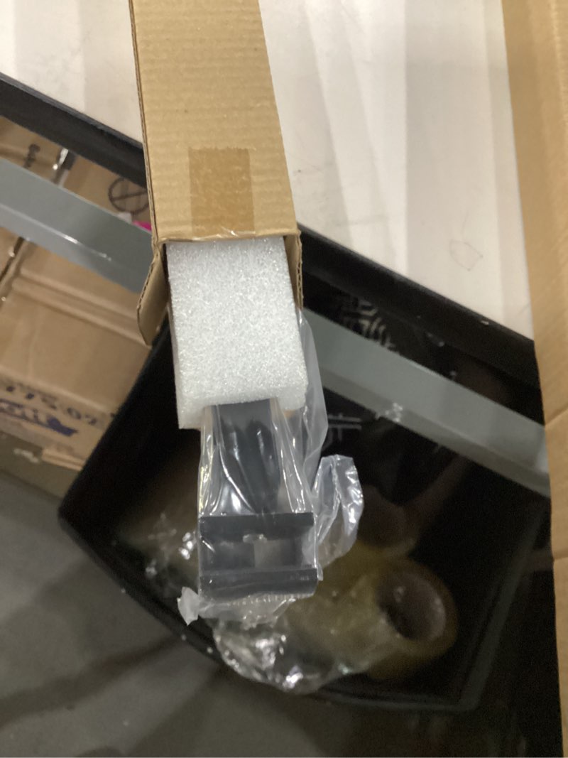 Condition photo showing New/Like New for Frameless Shower Door Support Bar, Stainless Steel Wall-to-Glass Support Arm to Fixed Shower Glass Panel, for 1/4"-3/8" (6-10 mm) Door, 180° Pivot & Stow-Flat Mode (Matte Black, 51.2-inch(1300mm)) Matte Black 51.2-inch(1300mm)